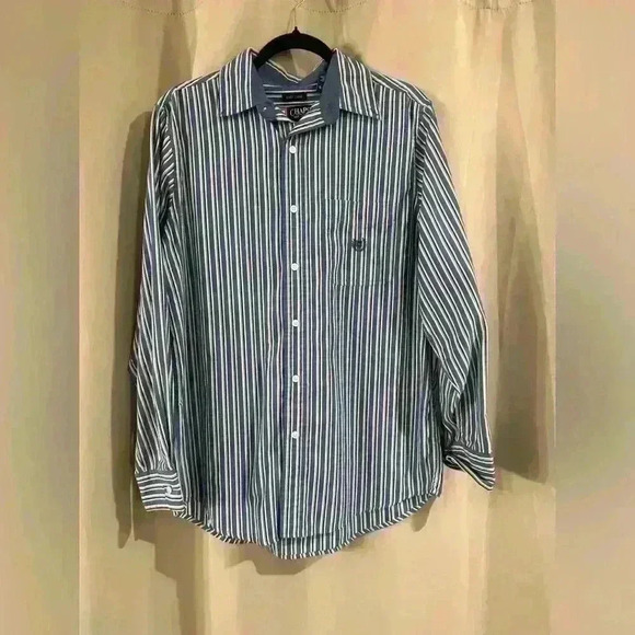 Men’s Chaps Stripped Button Down - Picture 1 of 5